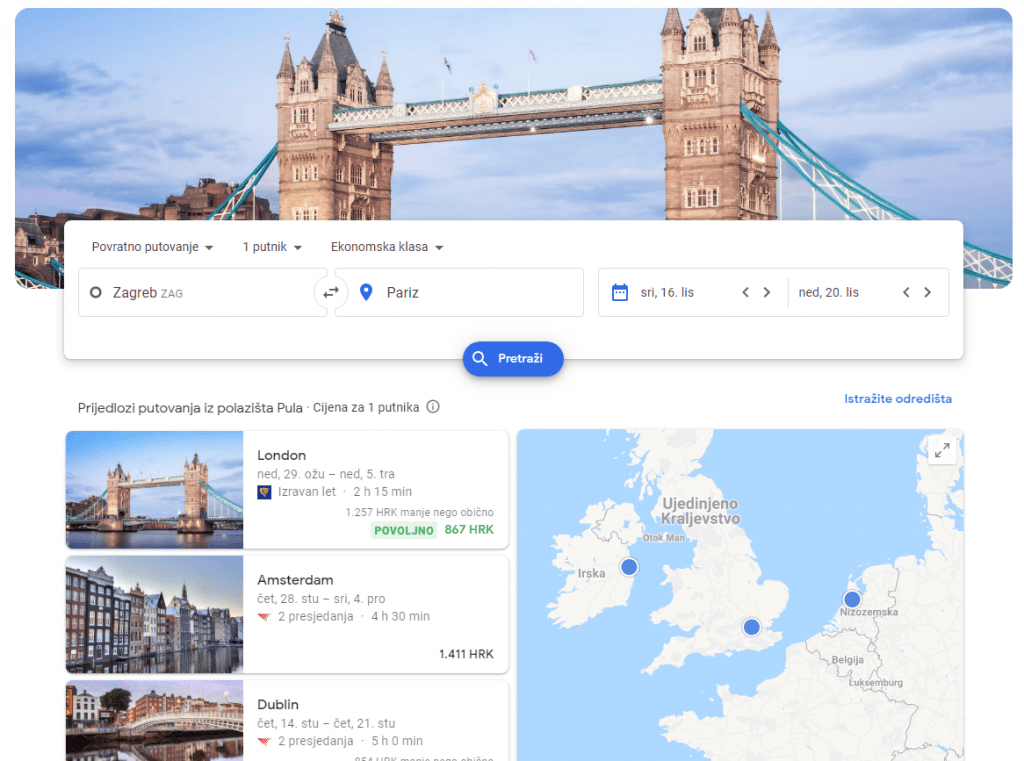 Google Travel je sada korak bliže prema One Stop shoppingu 